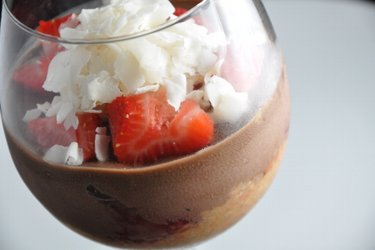 Chocolade Tofu-Room Parfaits