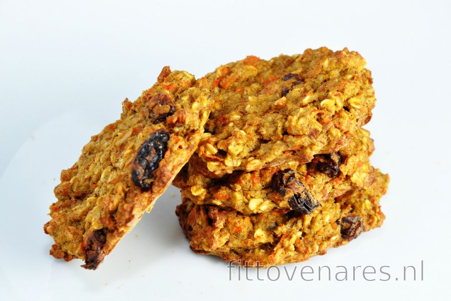 Gezonde Wortel-Appelkoekjes of Brood, zonder Bloem, Suiker en Vet
