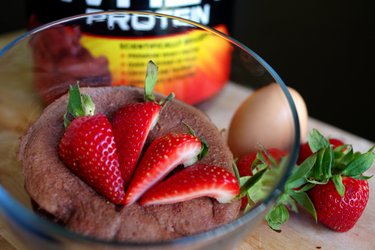 Snelle Eiwitrijke Mug Cake (Glutenvrij, Suikervrij)