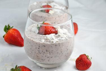 Gezonde Aardbeien Overnight Oats