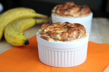 Gezonde soufflé met banaan en kaneel