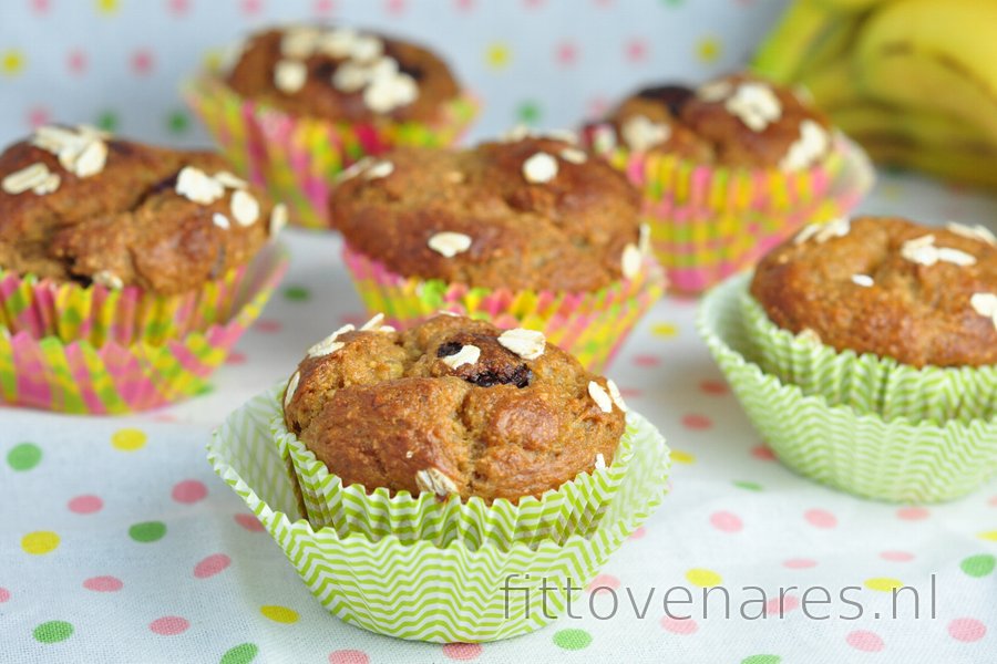 Gezond recept voor muffins met banaan en haver