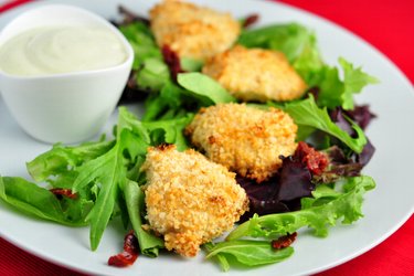 Makkelijke gebakken kipnuggets in yoghurtkorst