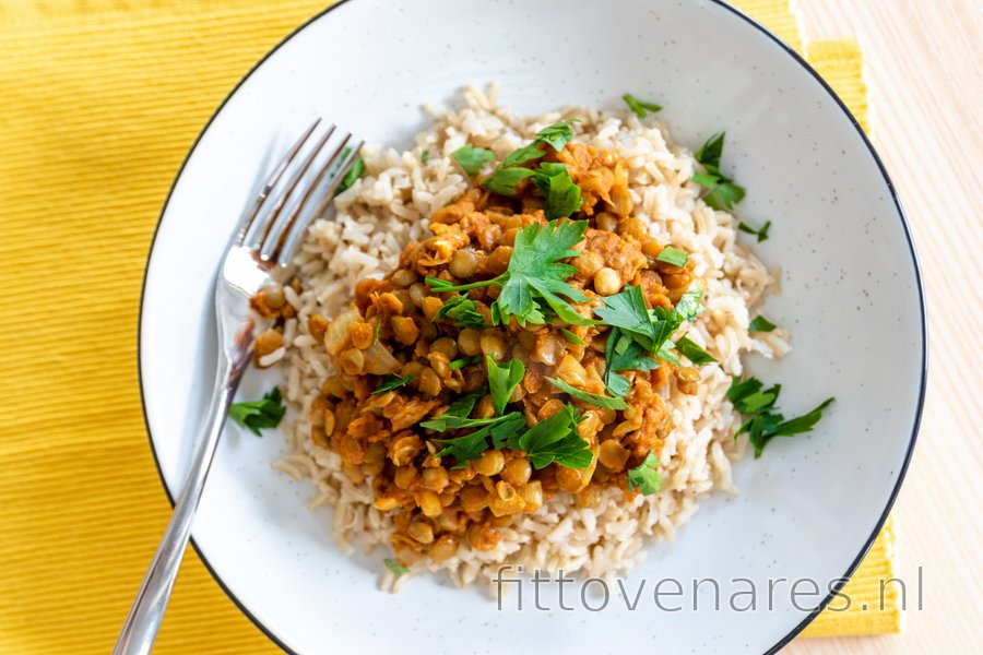 Makkelijke Indiase linzencurry