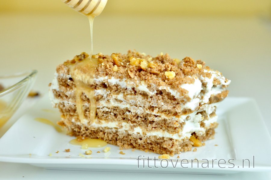 Gezonde honingcake