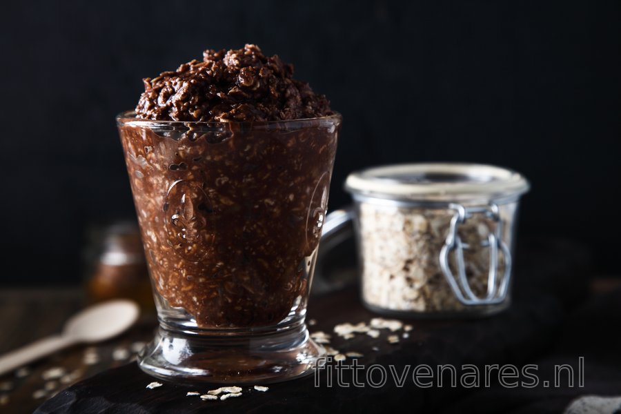 Snelle brownie-havermoutpap