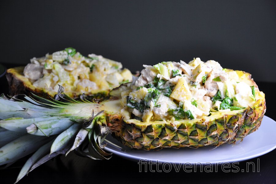 Gezonde Kipfilet met Ananas in Kaassaus